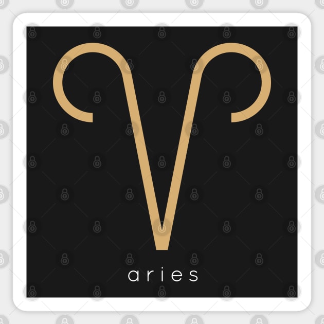 Zodiac Sign Aries Sticker by teeleoshirts